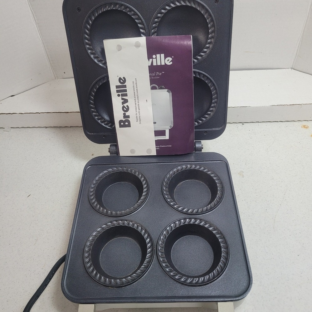 Breville BPI640XL Personal Pie Maker 4 Pie Electric Non-Stick Stainless Steel